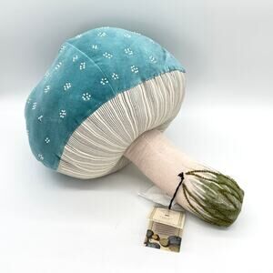 Decorative Blue Mushroom Pillow